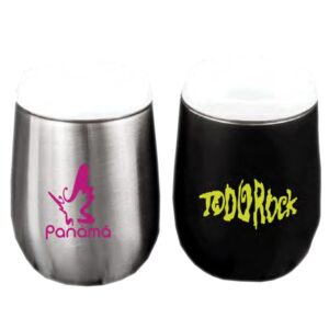 Custom 9 Oz. CeramiSteel™ Vacuum Wine Tumbler